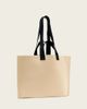 AllSaints AllSaints Lutece knit logo tote bag in off white - 4