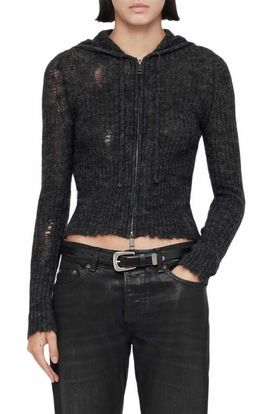 AllSaints AllSaints Mabel Distressed Hoodie