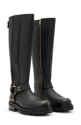 AllSaints AllSaints Maddie Knee High Moto Boot