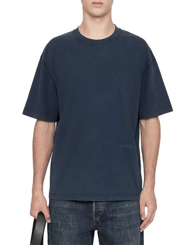 Allsaints Allsaints Maddox Cotton Plain Jersey Crewneck T-Shirt