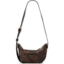 AllSaints AllSaints Madea Leopard Suede Shoulder Bag