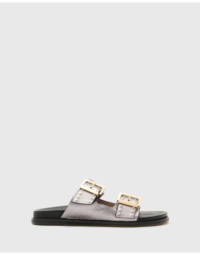 AllSaints AllSaints Magda studded sandals in silver
