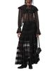 Allsaints Allsaints Maggie Lace Trim Tiered Skirt - 2