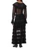 Allsaints Allsaints Maggie Lace Trim Tiered Skirt - 3