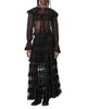 Allsaints Allsaints Maggie Lace Trim Tiered Skirt - 6