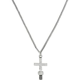 AllSaints AllSaints Men's Screw Cross Pendant Necklace