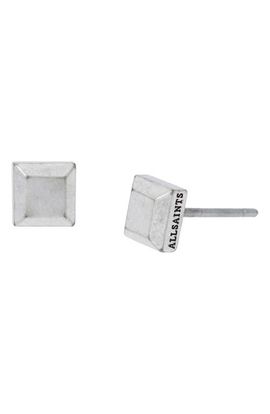 AllSaints AllSaints Men's Small Square Stud Earrings