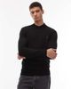 AllSaints AllSaints Merino knit polo in black - 1