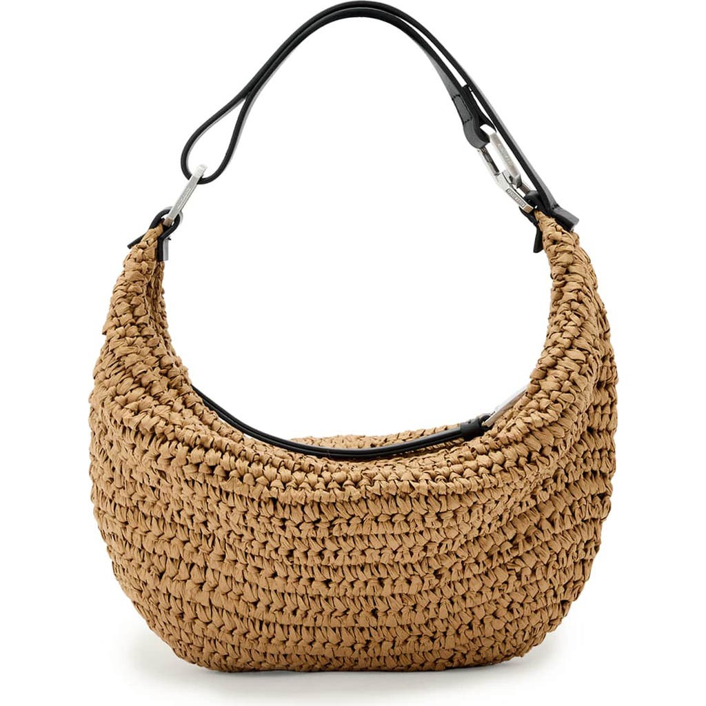 AllSaints AllSaints Micro Luna Raffia Shoulder Bag