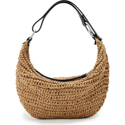 AllSaints AllSaints Micro Luna Raffia Shoulder Bag