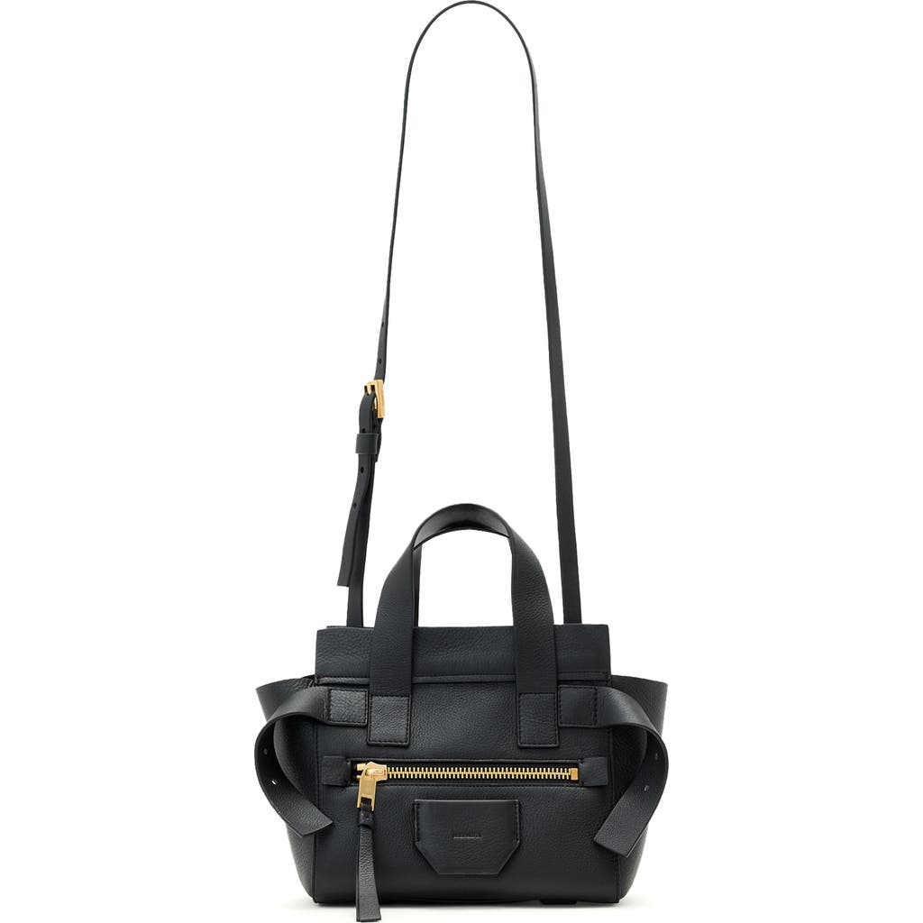 AllSaints AllSaints Mini Perez Leather Top Handle Bag