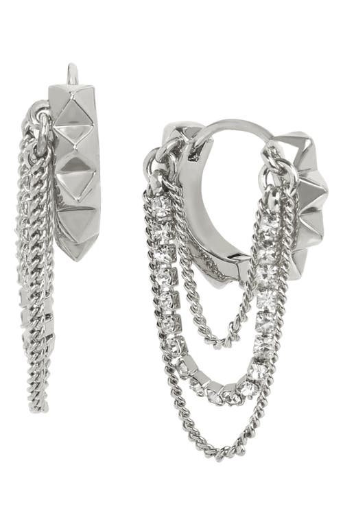 AllSaints AllSaints Muiltchain Huggie Hoop Earrings