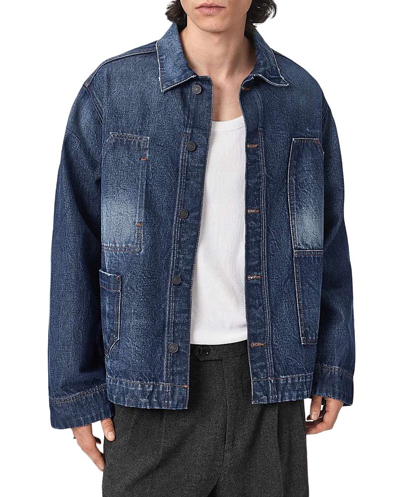 Allsaints Allsaints Mukesh Denim Jacket in Dark Indigo