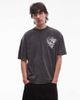 AllSaints AllSaints mysteries graphic T-shirt in washed black - 3