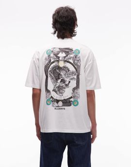 AllSaints AllSaints mysteries graphic T-shirt in white