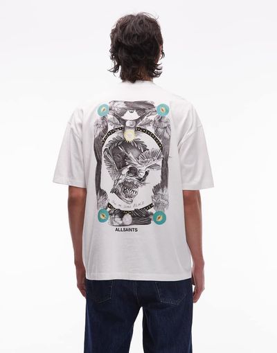 AllSaints AllSaints mysteries graphic T-shirt in white