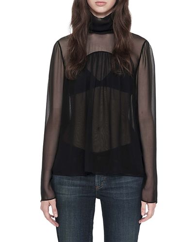 Allsaints Allsaints Nadia Silk Sheer Top