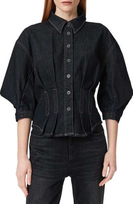 AllSaints AllSaints Nancy Cotton Blend Stretch Denim Shirt