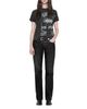 Allsaints Allsaints Nat Low Rise Slim Jeans in Coated Black - 6