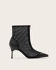 AllSaints Allsaints Natasha mesh pointed toe boots in black - 2