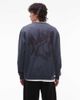 AllSaints Allsaints orlando crew neck sweatshirt in washed blue - 1