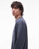 AllSaints Allsaints orlando crew neck sweatshirt in washed blue - 4