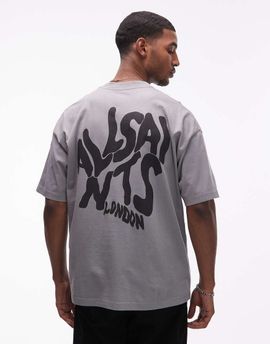 AllSaints AllSaints Orlando crew neck T-shirt in gray