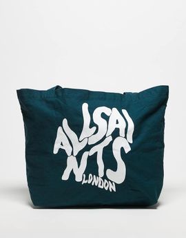 AllSaints AllSaints Orlando unisex tote bag in cove blue