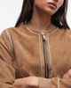 AllSaints AllSaints Orten Whip suede bomber jacket in light brown - 3