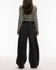 AllSaints AllSaints payton cropped barrel leg denim jeans in washed black - 2