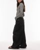 AllSaints AllSaints payton cropped barrel leg denim jeans in washed black - 3