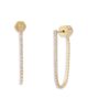 Allsaints Allsaints Phoebe Rhinestone Chain Front To Back Earrings - 1