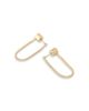 Allsaints Allsaints Phoebe Rhinestone Chain Front To Back Earrings - 3