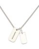 Allsaints Allsaints Phoebe Signature Dog Tag Long Pendant Necklace, 32 - 1