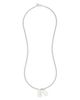 Allsaints Allsaints Phoebe Signature Dog Tag Long Pendant Necklace, 32 - 3