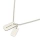 Allsaints Allsaints Phoebe Signature Dog Tag Long Pendant Necklace, 32 - 4