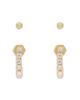 Allsaints Allsaints Phoebe Stud & Rhinestone Front to Back Earrings, Set of 2 - 1