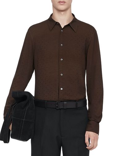 Allsaints Allsaints Polka Dot Fade Point Collar Shirt