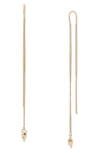 AllSaints AllSaints Pyramid Threader Earrings