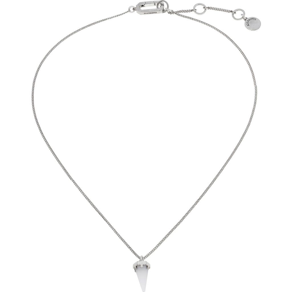 AllSaints AllSaints Quartz Spike Pendant Necklace