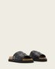 AllSaints AllSaints Randal leather woven one strap sandals in black - 1