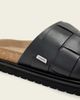 AllSaints AllSaints Randal leather woven one strap sandals in black - 4