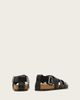 AllSaints AllSaints Randal leather woven ring detail mules in black - 2