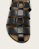 AllSaints AllSaints Randal leather woven ring detail mules in black - 3