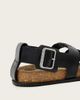 AllSaints AllSaints Randal leather woven ring detail mules in black - 4