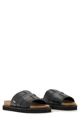 AllSaints AllSaints Randal Woven Leather Slide Sandal
