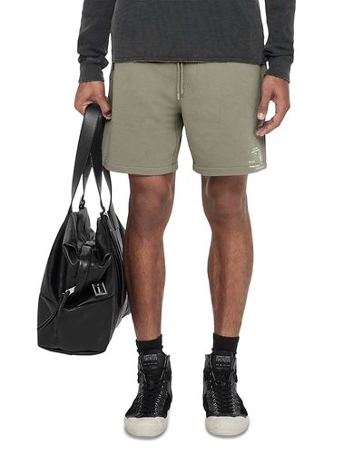 Allsaints Allsaints Raphy Cotton 6.7 Drawstring Shorts
