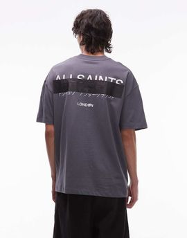 AllSaints AllSaints redact T-shirt in dark blue