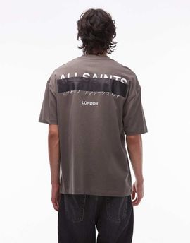 AllSaints AllSaints Redact T-shirt in khaki-Green