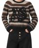 AllSaints AllSaints Rega AS Logo Striped Sweater - 1